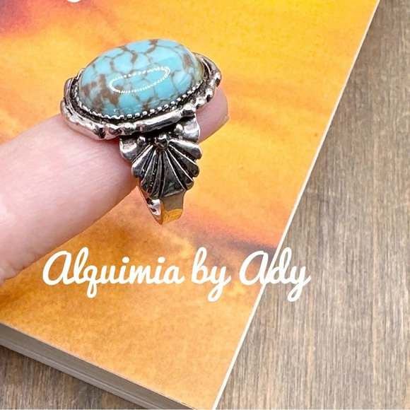 Alquimia by Ady Turquoise Silver Ring - Picture 2 of 8